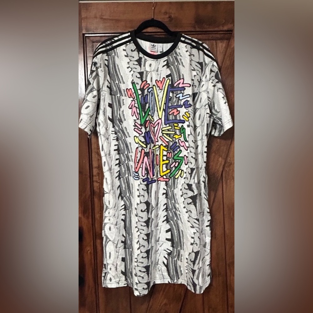 Shirt Dress "Love Unites" Size Medium